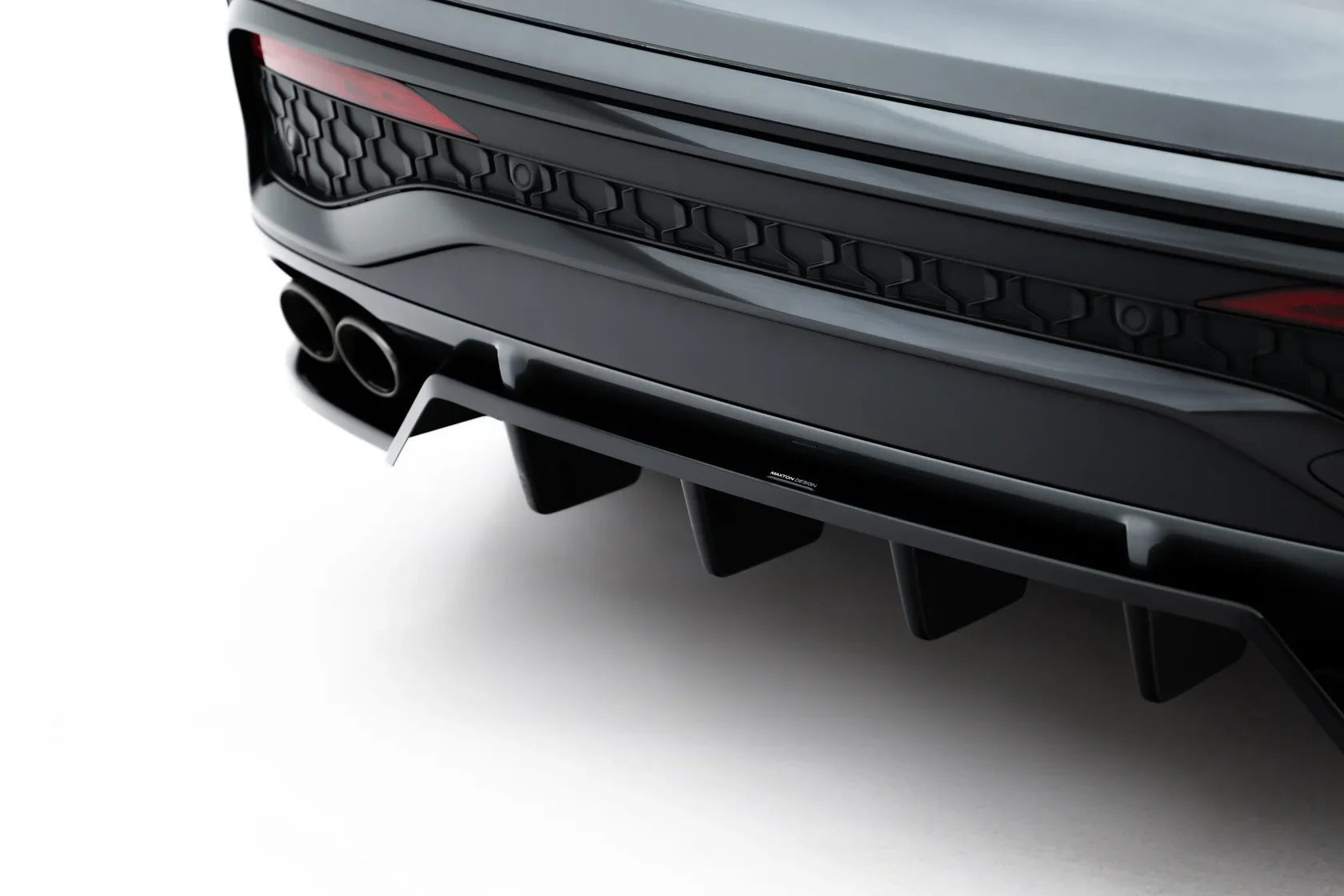 Diffuser passend voor Audi SQ5 Sportback / SUV Mk3 Maxton Glans Zwart