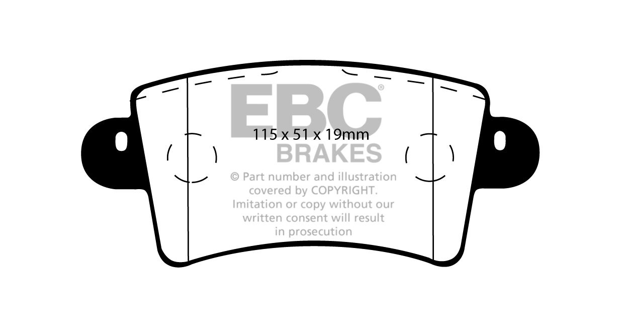 EBC Brakes RENAULT BEDRIJFSWAGEN Master 2.5 TD 2001-2010 Remblok