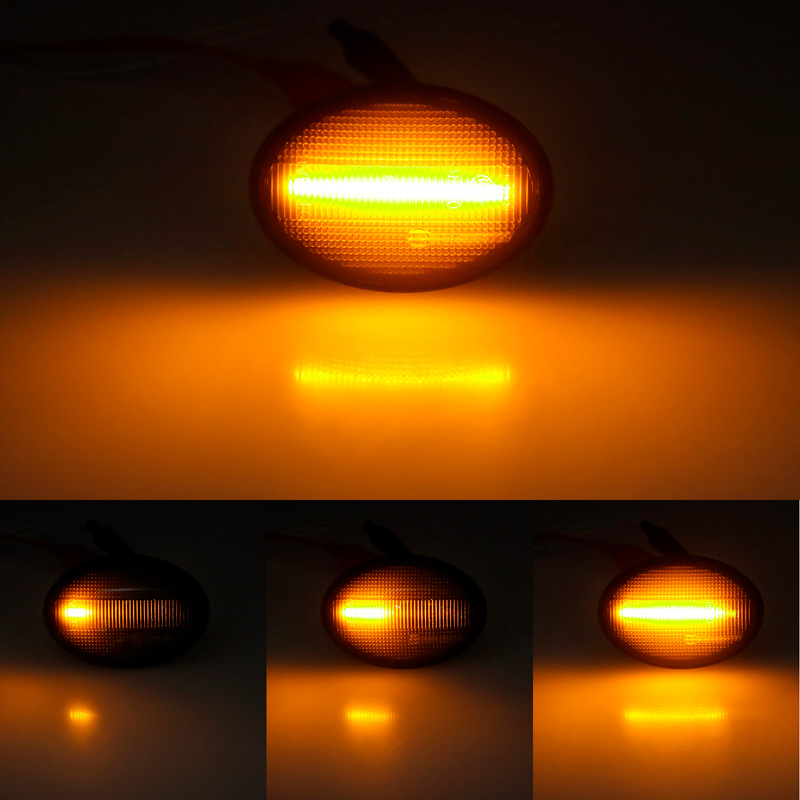 Set LED Side Indicators  Mini R55 Clubman / R56 / R57 Cabrio / R58 Coupe / R59 Roadster - Smoke - incl. Dynamic Running Light