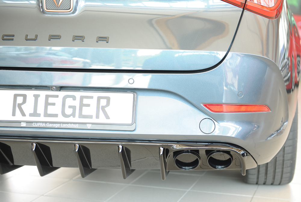Diffuser passend voor Seat Leon KL ST/sportstourer 2020- Rieger glanzend zwart