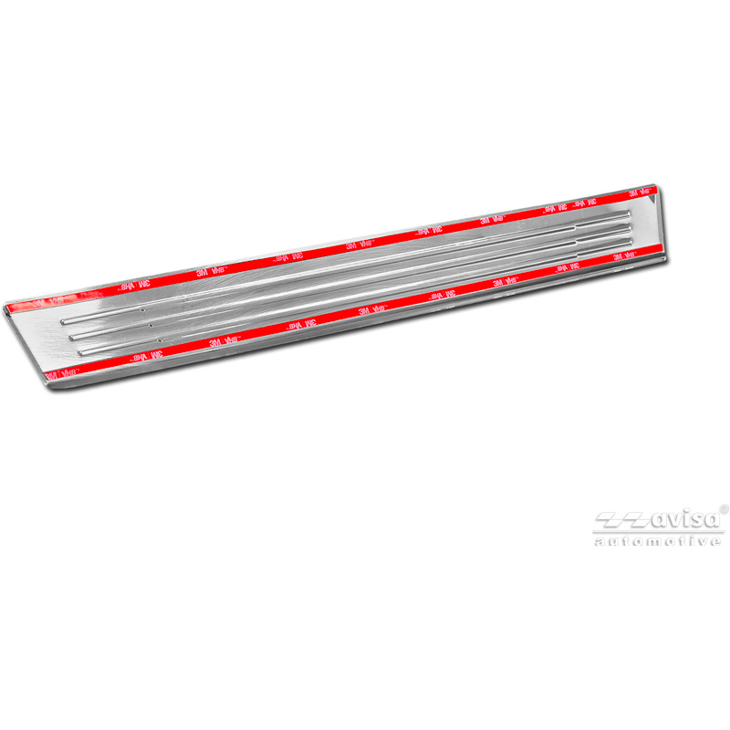 Avisa Inox door sill protectors  Mitsubishi Opel Grandland (EV) 2024- - 'Lines' - 4-pieces