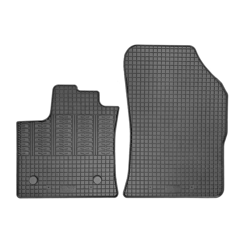 Rubber car mats set  Renault Express Cargo 2021- (2-pieces + fixing system)