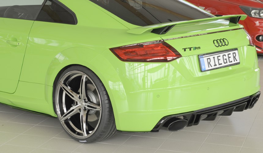 Achter-Zijskirts passend voor Audi TT RS 8J1-FV/8S 16-18 ABS Rieger (Set)