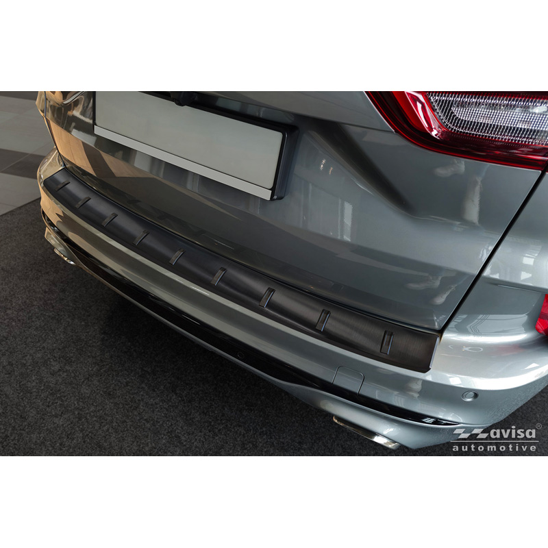 Avisa Stainless Steel STRONG EDITION Rear Bumper Protector  Ford Kuga III ST-Line / Vignale 2019-2024 & Facelift 2024- - Black