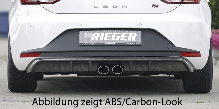 Diffuser passend voor Seat Leon F5 FR Rieger dubbele uitlaat