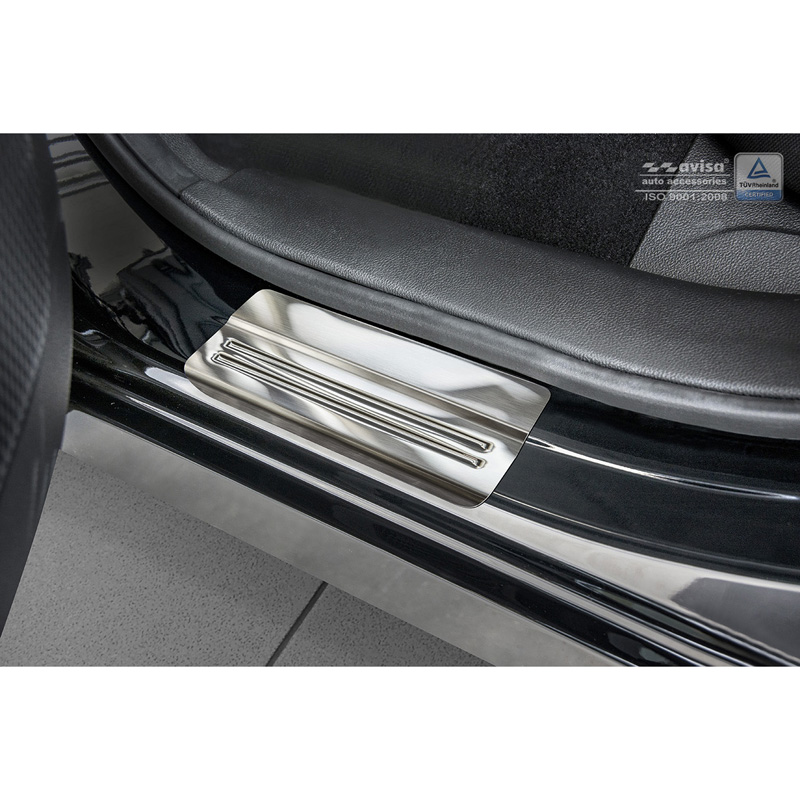 Inox door sill protectors  Renault Kadjar 2015- - 'Exclusive' - 4-pieces