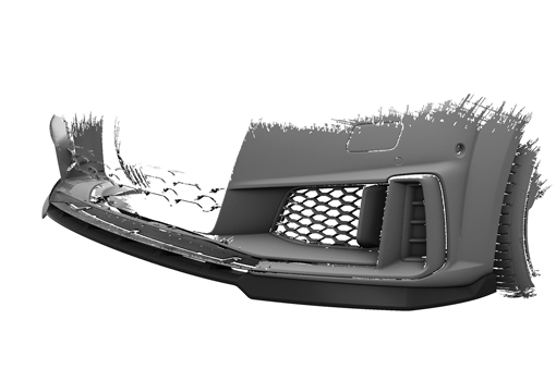 Voorspoiler passend voor Audi TT FV/8S S-Line / TTS FV/8S