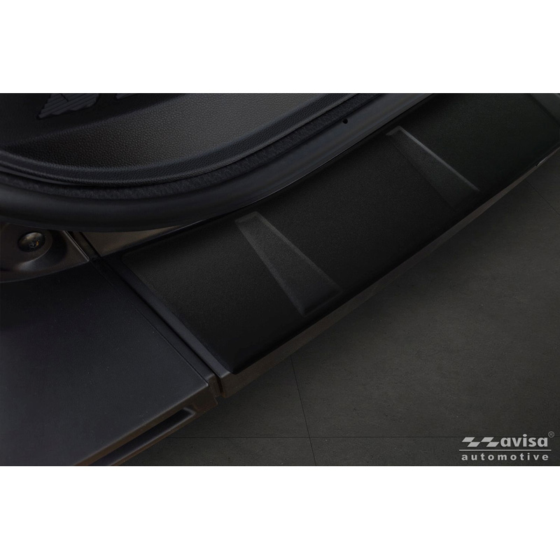 Avisa Matt Black Stainless Steel Rear bumper protector  Renault Master IV 2024- 'Ribs'