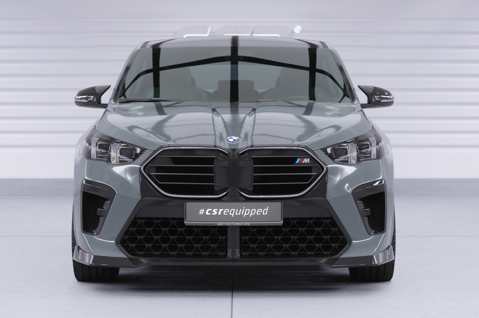 Voorspoiler passend voor BMW X2 / iX2 (U10) glans zwart