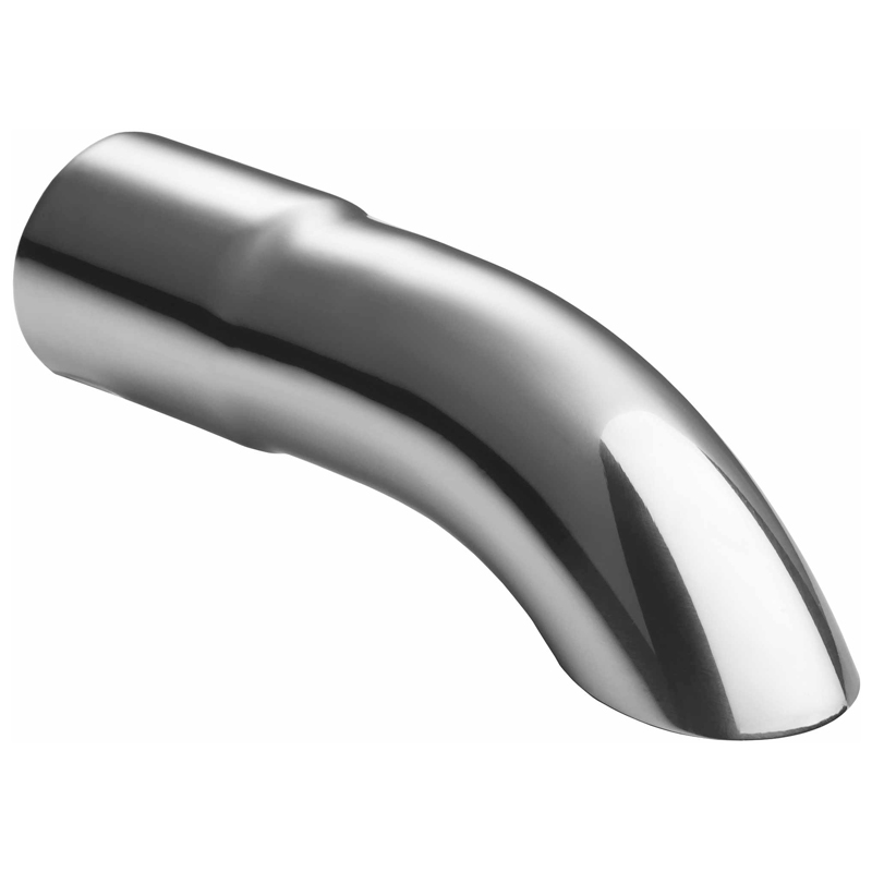 Ulter Sport Exhaust finisher - Round Ø50xL210mm Curve – Installation ->50mm Inox