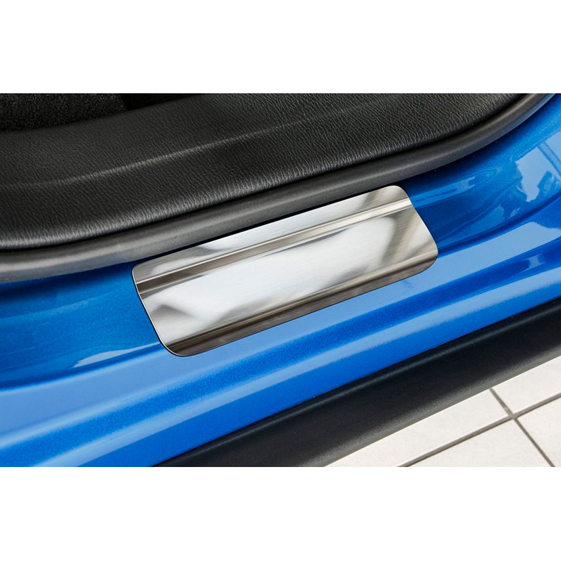 Inox door sill protectors  Mazda CX-3 2015-2018 & FL 2018-2022 - 'Exclusive' - 4-pieces