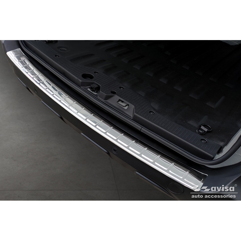 Stainless Steel Rear bumper protector  Renault Express Furgon 2021- 'Ribs'