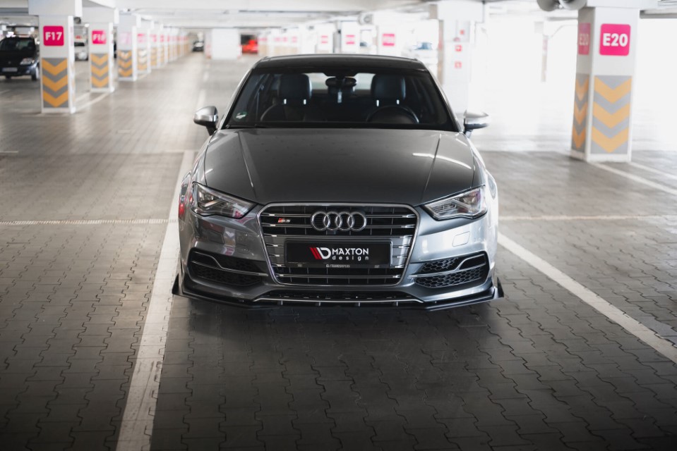 Voorspoiler passend voor Audi A3 S-line / S3 8V Sedan Maxton Flaps