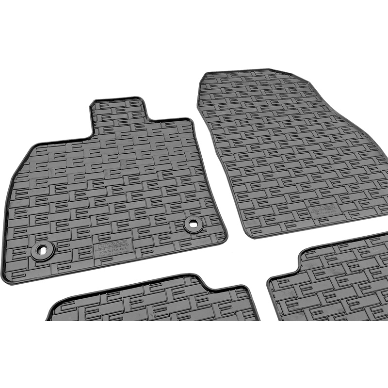 CIKCAR Rubber car mats set  Subaru Solterra 2022- & Toyota bZ4X 2021- (incl. EV) (4-pieces + fixing system)