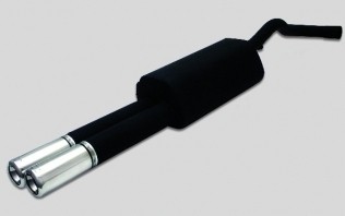 muffler Audi A4 B5 1994-2001 RVS eindstuk 2x80mm rond ulter
