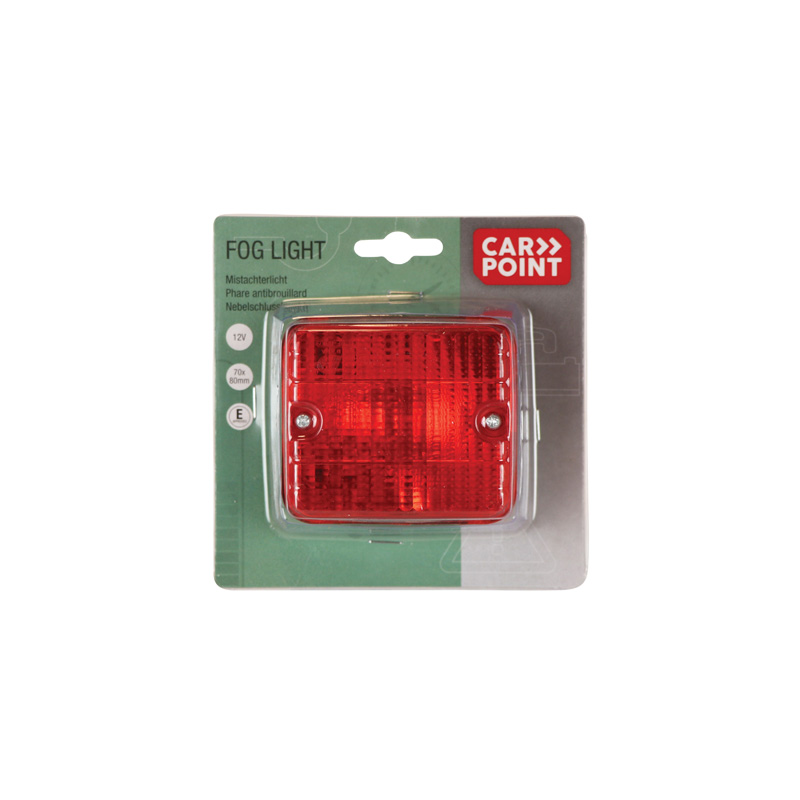 Carpoint Fog Light 12V 70x80mm E-approved
