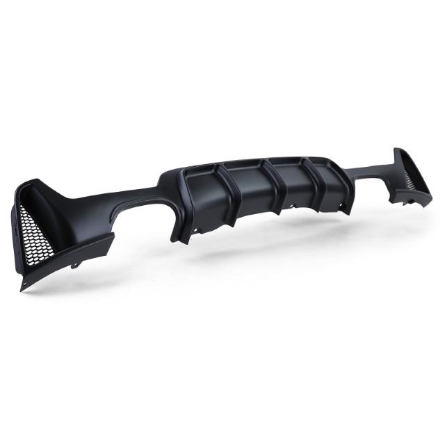 Diffuser passend voor BMW 4-serie F32 / F36 2013- Mat Zwart Look M-Pakket Duplex M4