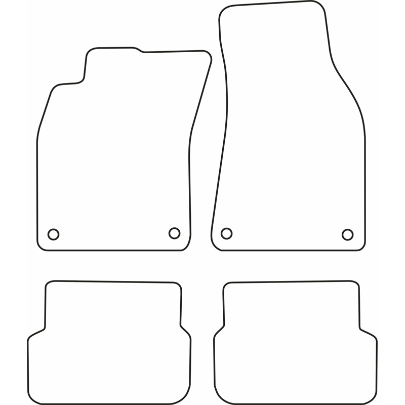 Set car mats  Audi A6 2004-2007