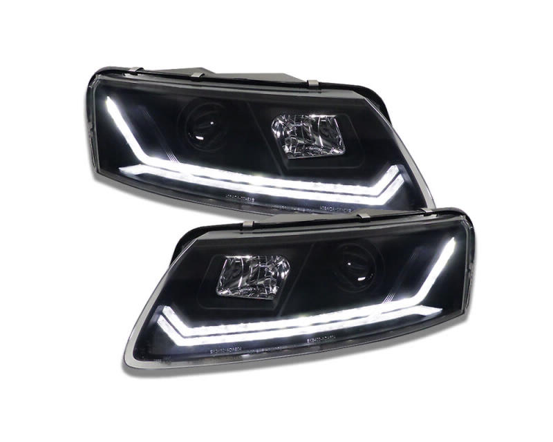 Headlights Audi A6 4F 04-08 Tube Dynamic LED black
