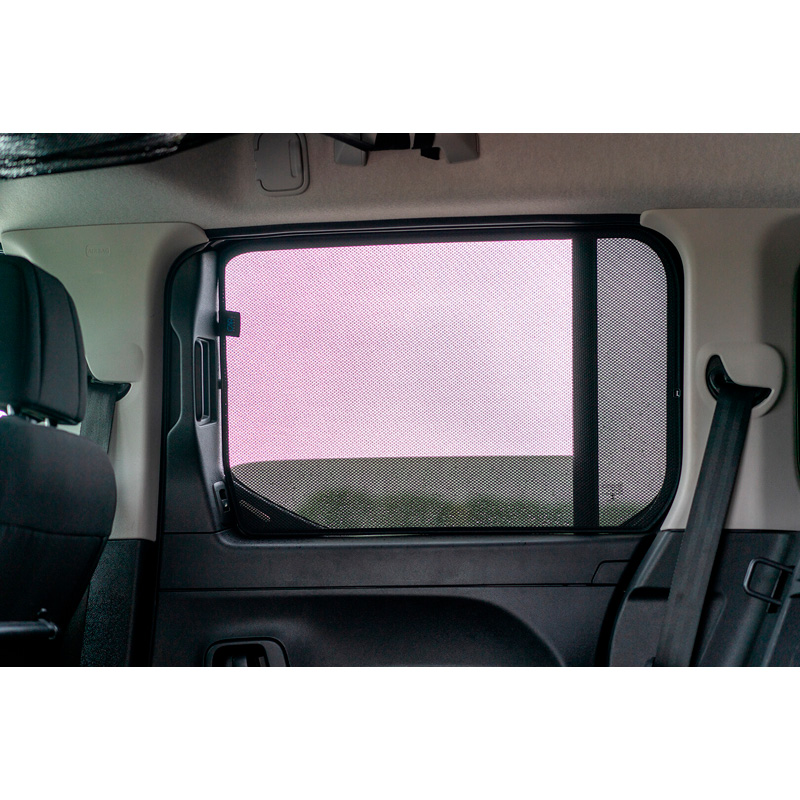 Set Car Shades  Citroen Berlingo XL / Peugeot Rifter / Opel Combo Life / Toyota Proace City 2018- (only with lift out tail gate window) (6-pieces)