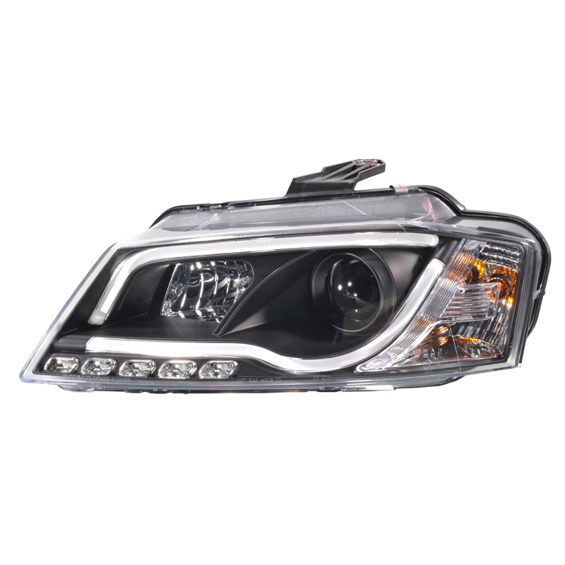 Set Headlights incl. DRL 'Light-Bar'  Audi A3 2008-2012 - Black