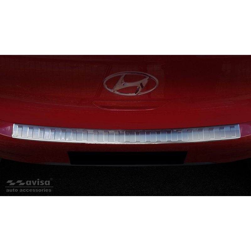 Stainless Steel Rear bumper protector  Hyundai i10 III 5 doors 2019- 'Ribs'