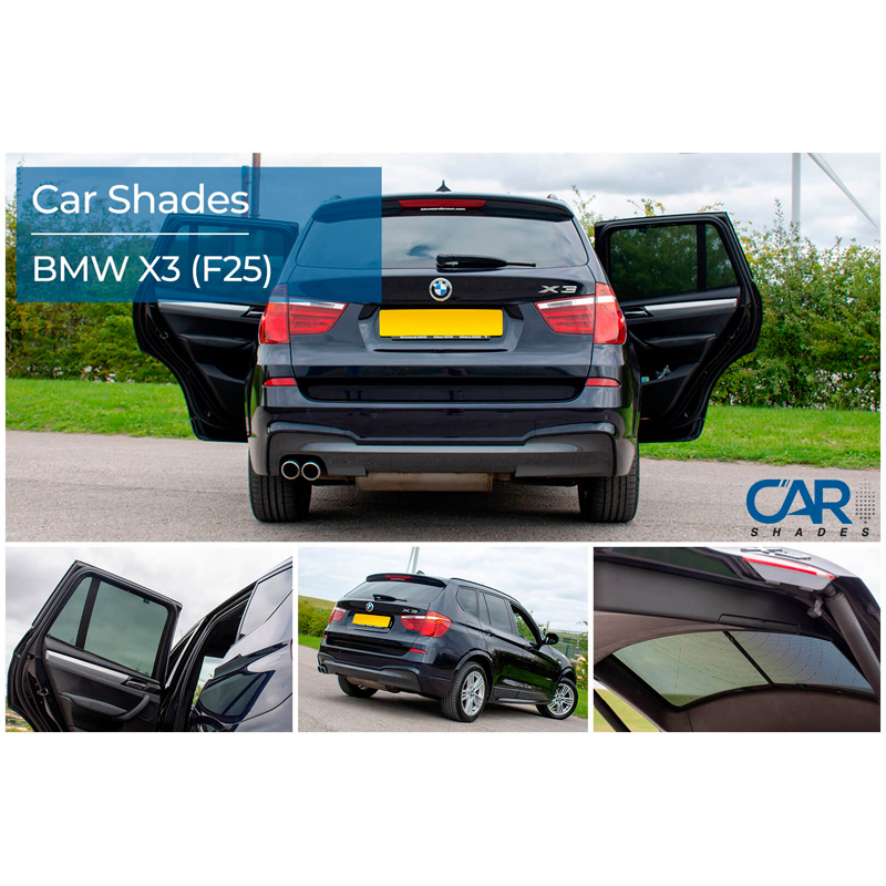 Set Car Shades  BMW X3 (F25) 5 doors 2010-2017 (6-pieces)