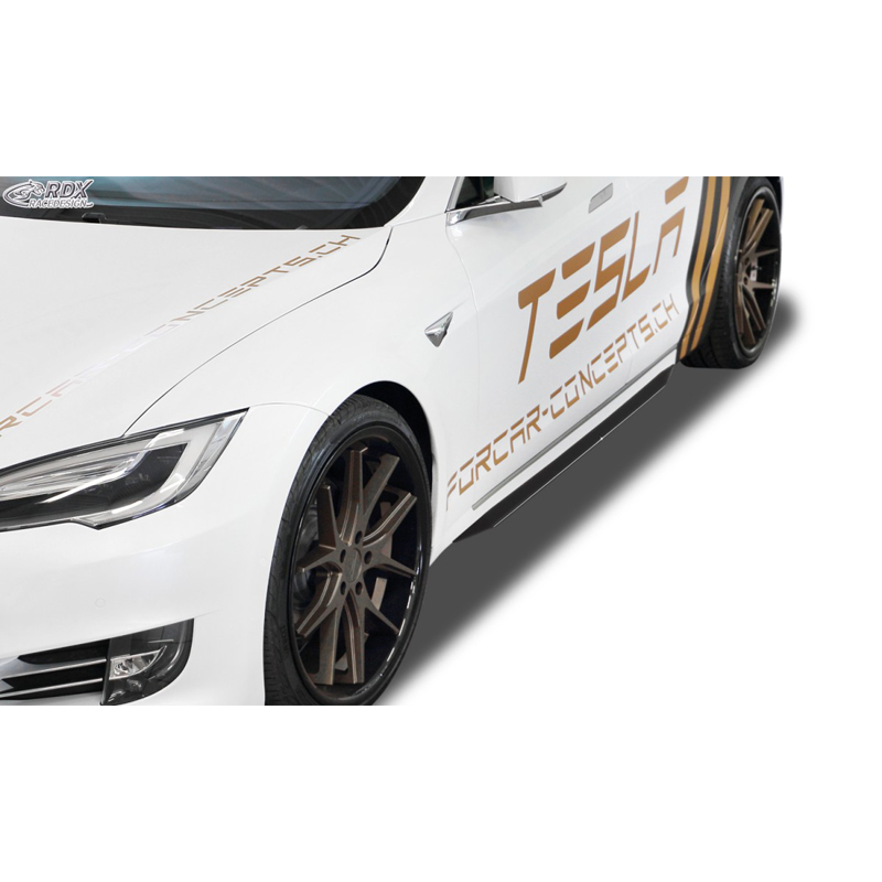 Side skirts 'Slim'  Tesla Model S 2014-2016 & 2016- (ABS glossy black)