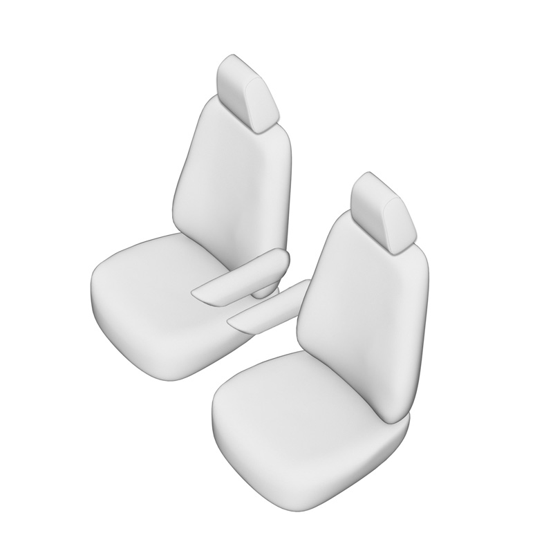New York Design Artificial leather seat covers 1+1  Mercedes EQV 2020- (armrest on driver and passenger seat)