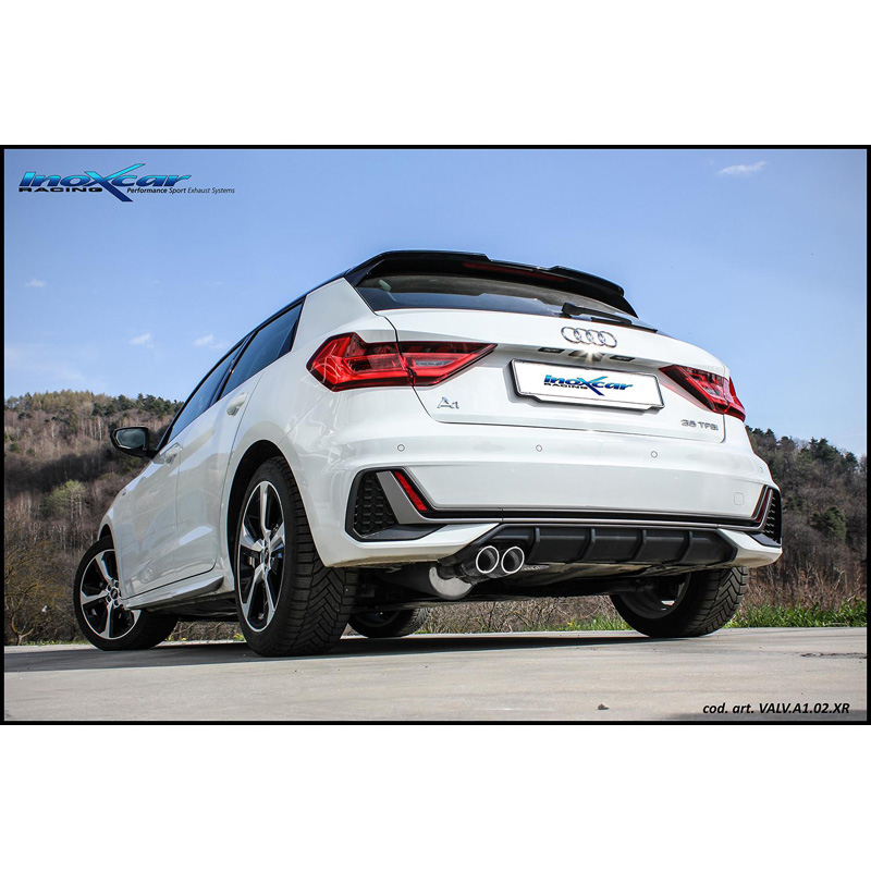 100% Inox Sport Exhaust  Audi A1 (GBA) 35TFSI (150HP) 2018- 2x70mm Racing