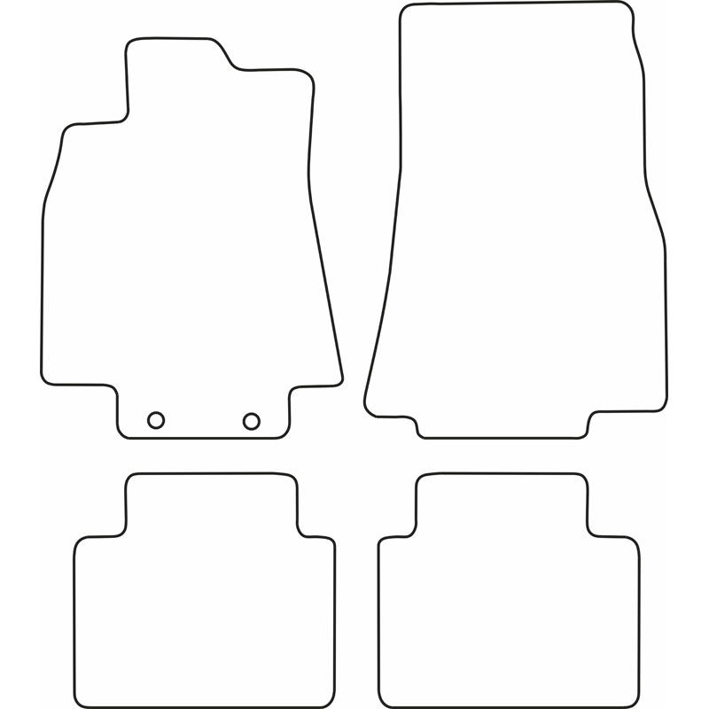 Set velour car mats  Mercedes B Class 2005-2012