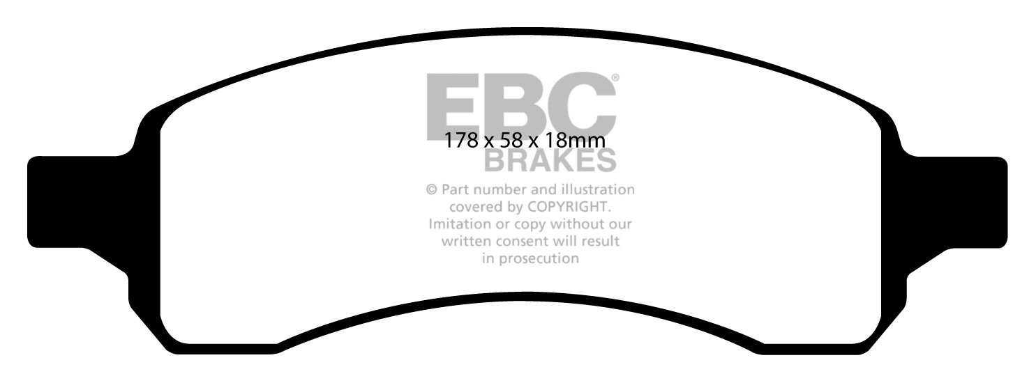 EBC Brakes CHEVROLET Trailblazer 4.2 2006-2009 Remblokken voorzi