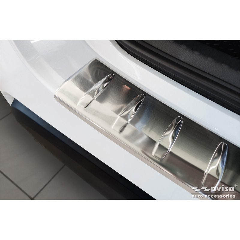 Stainless Steel Rear bumper protector  Mazda 2 Hybrid 2022- 'Ribs'