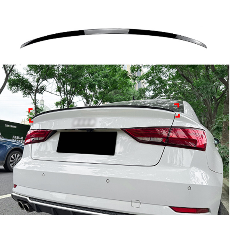 Rear spoiler  Audi A3/S3 (8V) Sedan 2013-2020 (ABS Glossy Black)