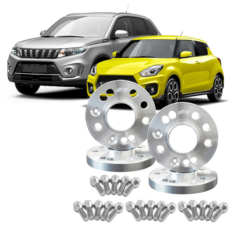 Simoni Racing Aluminium Wheel Spacer Kit - 2x16mm(FA) - 2x20mm(RA) (Hub 60,1mm) including wheel bolts -  Suzuki various
