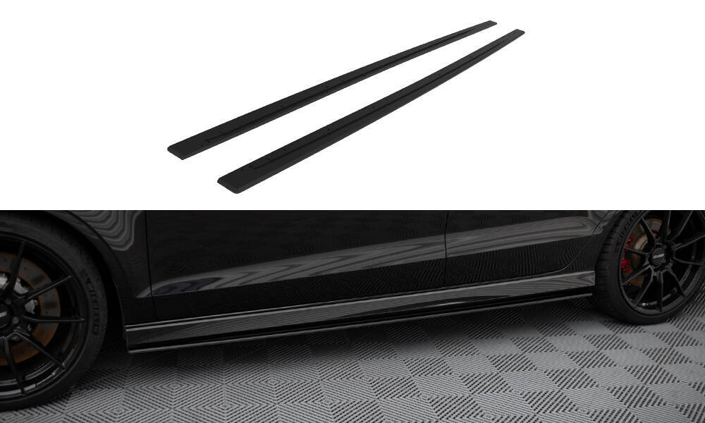 Zijskirts passend voor Audi RS3 Limousine 8V FL Maxton Street Pro