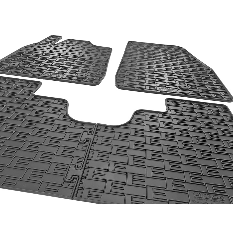 Rubber car mats set  Ford Mustang Mach E 2020- (4-pieces + fixing system)