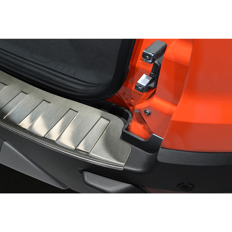 Stainless Steel Rear bumper protector  Ford Ecosport II 2012- 'Ribs'