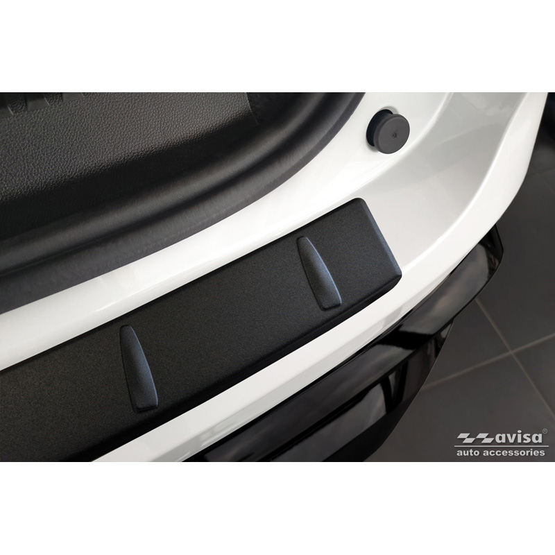 Matt Black Stainless Steel Rear bumper protector  Renault Espace VI E-Tech Hybrid 2023- 'Ribs'