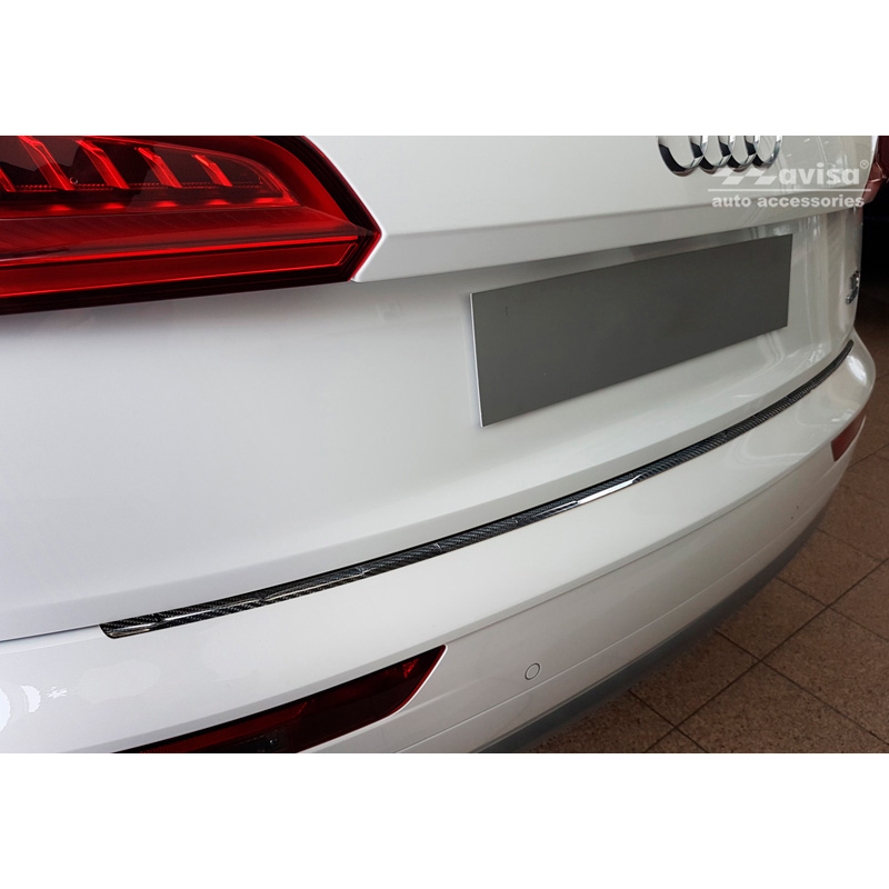 Real 3D Carbon Rear bumper protector  Audi Q5 (FY) 2017-2020 & FL 2020-