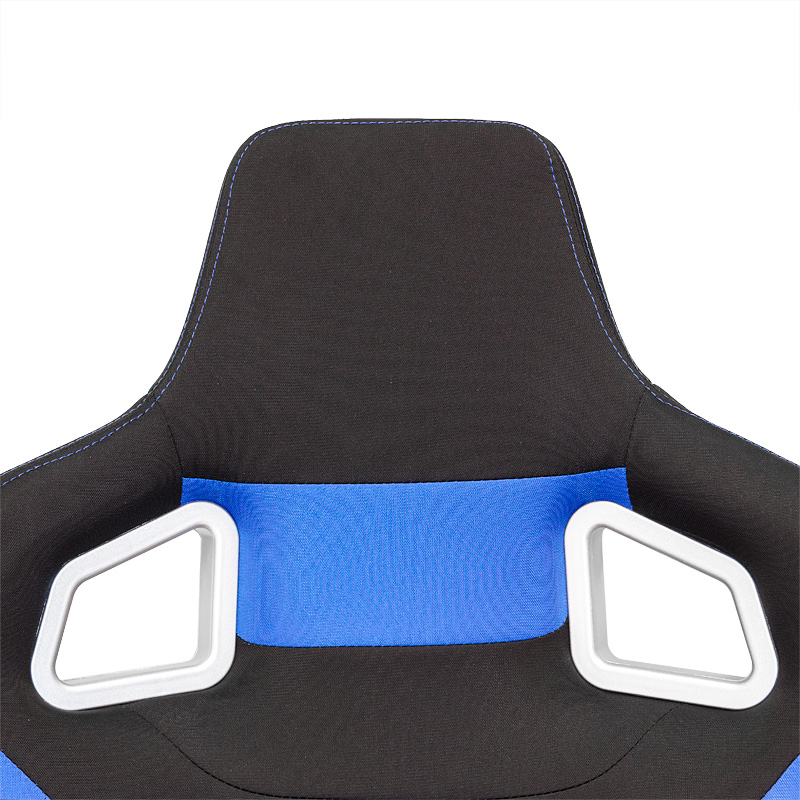 Sport seat 'RS6-II' - Black/Blue Fabrics - Dual-side reclinable back-rest - incl. slides