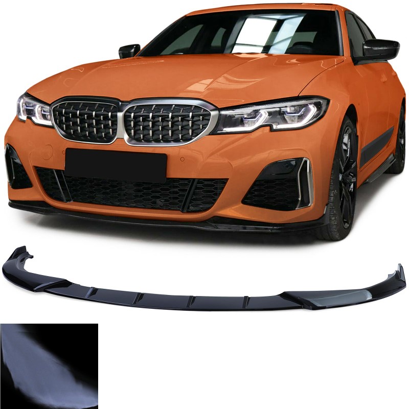 Voorspoiler passend voor BMW 3 Serie G20 Glans Zwart M-Pakket