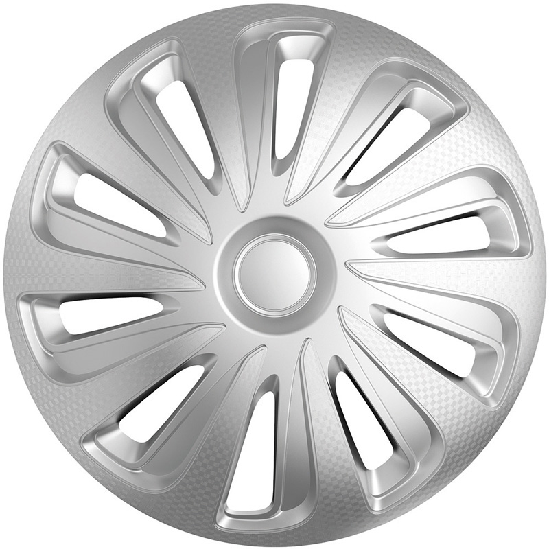 Set wheel covers Caliber 15-inch silver carbon-look