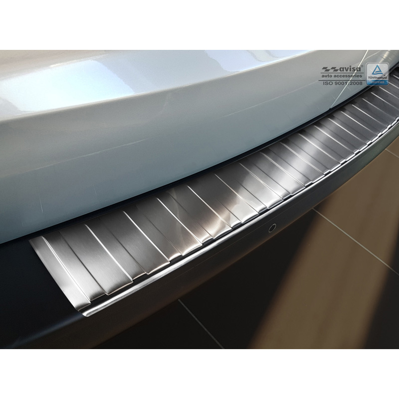 Stainless Steel Rear bumper protector  Citroën Jumpy & Peugeot Expert 2016- 'Ribs' (unpainted bumper)