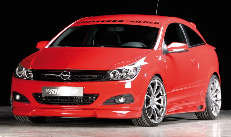 Sideskirts Opel Astra H GTC Rieger with uitsnede