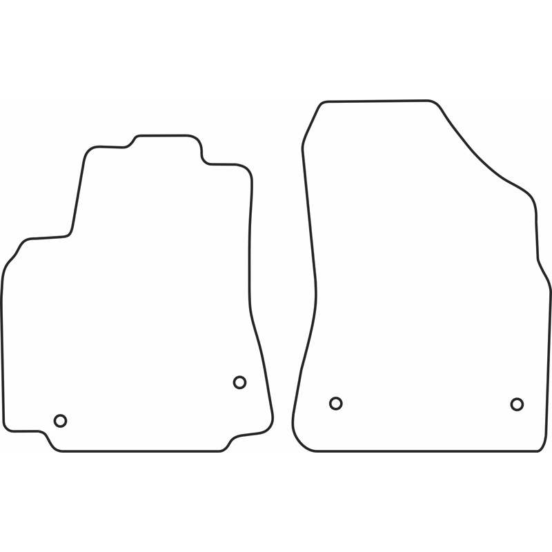 Set velour car mats  Citroen Berlingo 2008-2018 (only front)