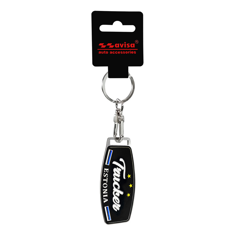 Stainless steel key chain - Trucker/Estonia