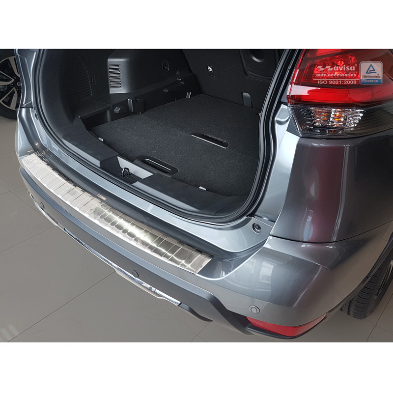 Stainless Steel Rear bumper protector  Nissan X-Trail III (T32) Facelift 2017-2021 'Ribs'