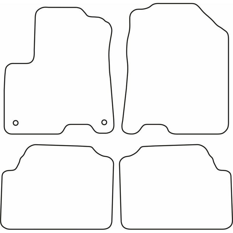 Set car mats  Kia e-Niro 2019-