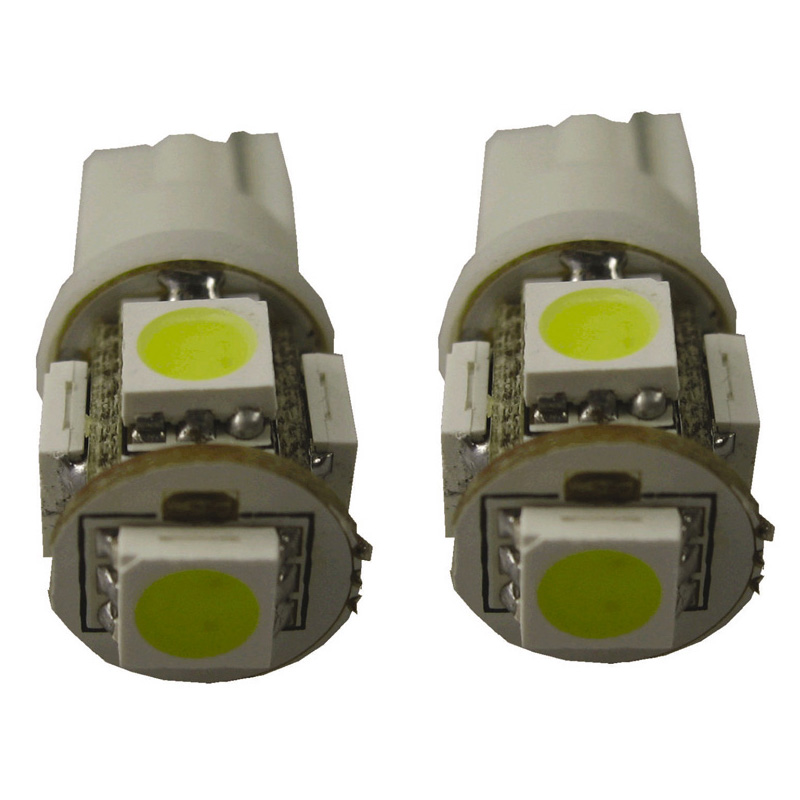 5Q T-10 LED Bulbs 12V Xenon-Optics White, set of 2 pieces (5050-3 chips)